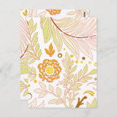 Carte Postale Design floral 19 (Devant / Derrière)