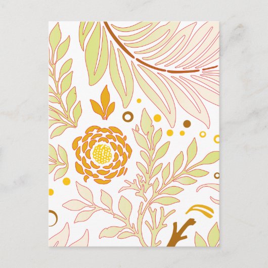 Carte Postale Design floral 19 (Devant)