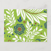 Carte Postale Design floral 27 (Dos)