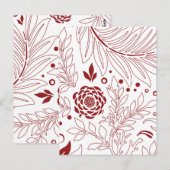 Carte Postale Design floral 28 (Devant / Derrière)