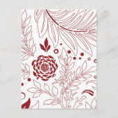 Carte Postale Design floral 28 (Devant)