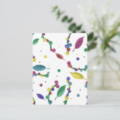 Carte Postale Design floral Abstrait (Debout devant)