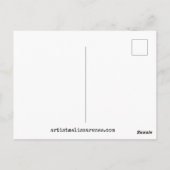 Carte Postale Design floral coloré (Dos)