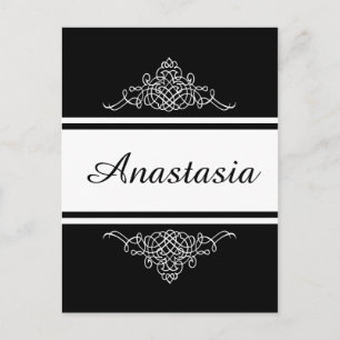 Carte Postale Design floral élégant