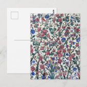Carte Postale Design floral perse (Devant / Derrière)