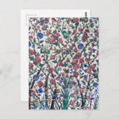 Carte Postale Design floral perse (Devant / Derrière)