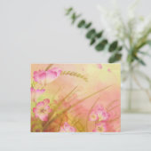Carte Postale design floral rose (Debout devant)