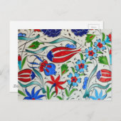 Carte Postale Design floral turc (Devant / Derrière)