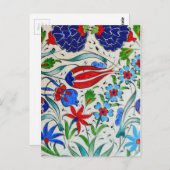 Carte Postale Design floral turc (Devant / Derrière)