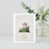 Carte Postale Design for a pavilion in simfied style oriental (Debout devant)