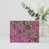 Carte Postale ~ Design fractal original ~ Glace framboise ~ (Debout devant)