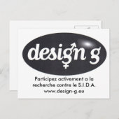 Carte Postale Design-G, Participez activement à la recherche ... (Devant / Derrière)