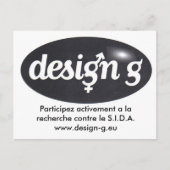 Carte Postale Design-G, Participez activement à la recherche ... (Devant)