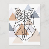 Carte Postale Design géometric owl (Devant)