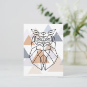 Carte Postale Design géometric owl (Debout devant)