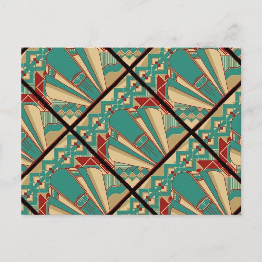 Carte Postale Design géométrique Art déco (Devant)