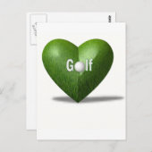Carte postale Design Golf Lover (Devant / Derrière)