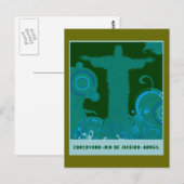 Carte Postale Design graphique Corcovado (Devant / Derrière)