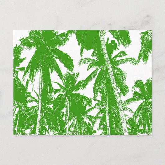 Carte Postale Design graphique des palmiers (Devant)
