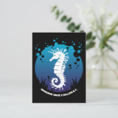 Carte Postale Design graphique Ocean Life - Seahors (Debout devant)