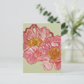 Carte Postale Design graphique rose (Debout devant)