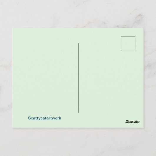 Carte Postale Design graphique rose (Dos)