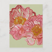 Carte Postale Design graphique rose (Devant)