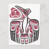 Carte Postale Design Haida Raven (Devant)