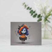 Carte Postale Design Halloween Abstrait (Debout devant)