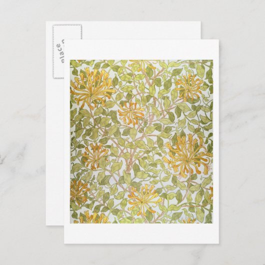 Carte Postale Design "Honeysuckle", 1883 (Devant / Derrière)