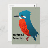 Carte Postale Design Kingfisher (Devant / Derrière)