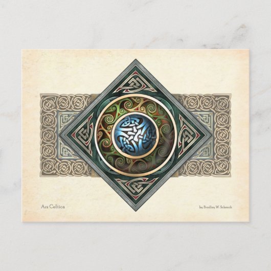 Carte postale Design Knotwork Celtique (Devant)