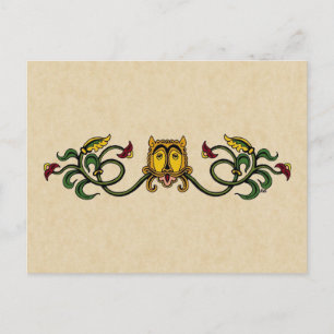 Carte Postale Design Lion médiéval