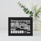Carte Postale Design moderne et amusant Godsons : Godson (Debout devant)