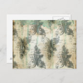 Carte Postale Design moderne Fleur De Lis (Devant / Derrière)