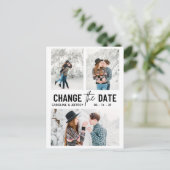 Carte Postale design moderne multi photo changer la date (Debout devant)