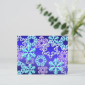Carte Postale Design Motif 3D Flakes de neige2 (Debout devant)