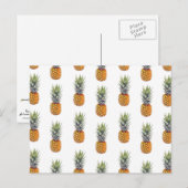 Carte Postale Design Motif d'ananas mignon et amusant (Devant / Derrière)