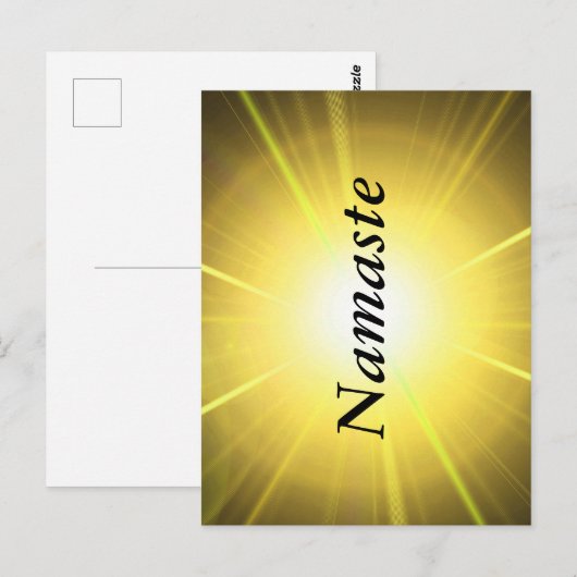Carte Postale Design Namaste (Devant / Derrière)