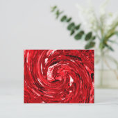 Carte Postale Design noir blanc rouge (Debout devant)