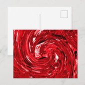 Carte Postale Design noir blanc rouge (Devant / Derrière)