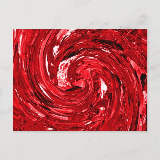 Carte Postale Design noir blanc rouge (Devant)