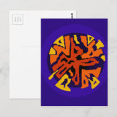 Carte Postale Design orange par Moma (Devant / Derrière)