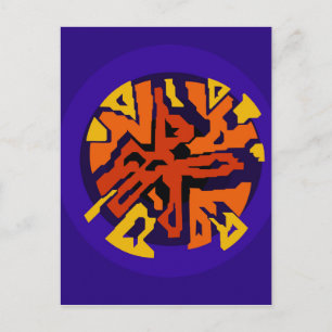 Carte Postale Design orange par Moma