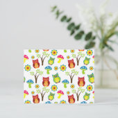 Carte postale Design Owls (Debout devant)
