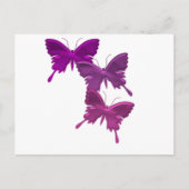 Carte postale Design Papillon violet (Devant)