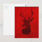 Carte Postale Design Red Deer (Devant / Derrière)
