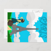 Carte Postale Design rétro à Paris (Devant / Derrière)