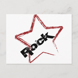 Carte Postale Design Rockstar