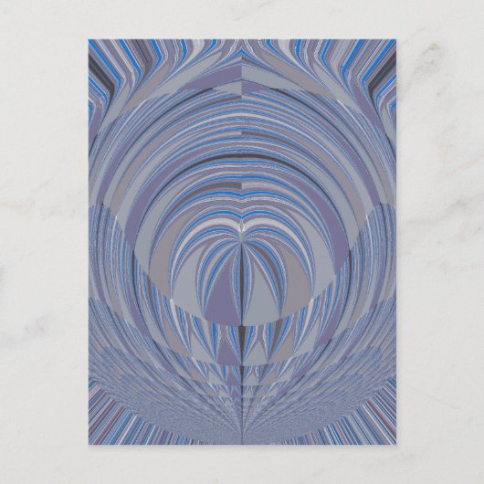 Carte Postale Design sans couture du grand coeur (Devant)